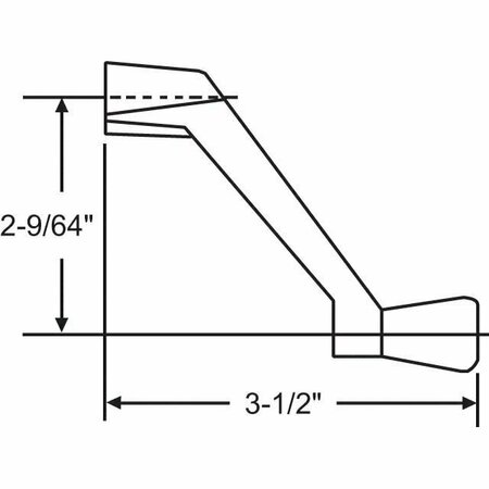STRYBUC Long Crank Handle Clay 37-137-6